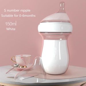 BIBERON  couleur 150ml Biberons pour nouveau-nés en verre , biberon de lait pour bébé de haute qualité, sans centre, a