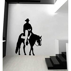 STICKERS Stickers Equitation Western - Rouge, L 10Cm X H 14