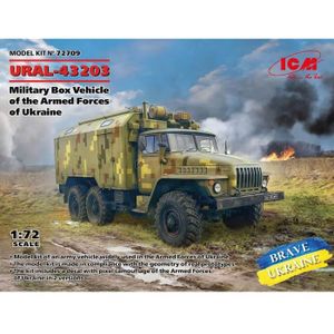 VOITURE À CONSTRUIRE Maquette de véhicule militaire - ICM - URAL-43203 