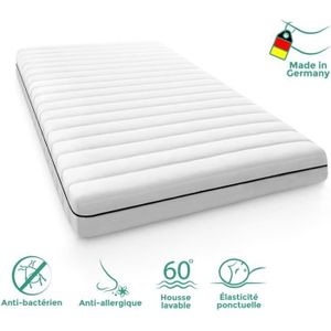 H2 70 x 200 cm Mister Sandman Matelas ergonomique /à 7 zones Duret/é H2 H3 2 en 1 R/éversible Mousse froide Matelas roul/é certifi/é /Öko-Tex
