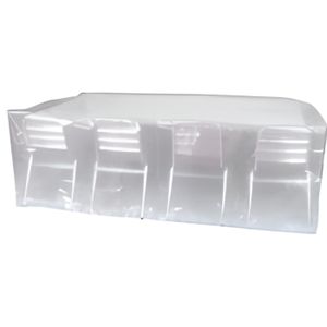 HOUSSE MEUBLE JARDIN  Housse de protection pour table rectangulaire - RIBILAND - 220x120x70cm - Gris - Plastique Résine
