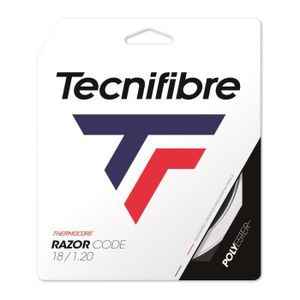 CORDAGE RAQUETTE TENNIS Cordage de tennis Tecnifibre Razor Code 12 m - white - 1,30 mm