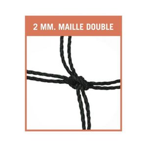 CAGE - BUT HANDBALL Filet Handball  2x2 mm Maille Simple de 120mm
