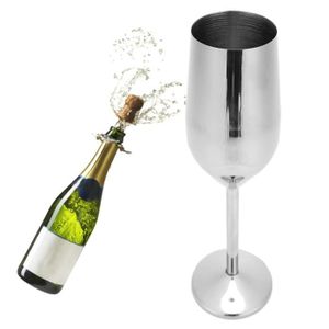 Coupe à Champagne Flûte de Champagne en acier inoxydable - 220 ml po