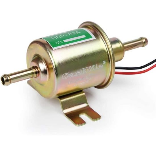 Pompe à Carburant Électrique 12V 4-7PSI - Universelle Essence/Diesel - Débit 70G/H - HEP-02A