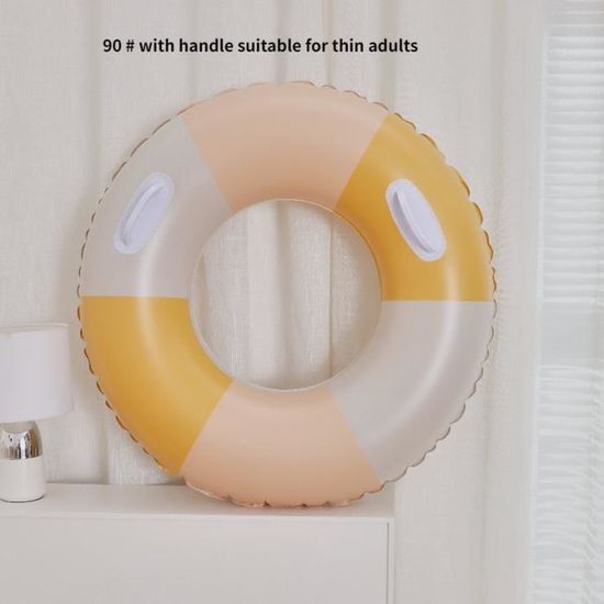 Bouee Piscine Canard Bouée De Bain Pour Enfant Anneau Gonflable De Natation Bouée Rétro Rayée PVC