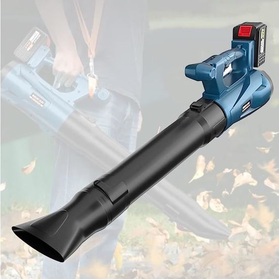 Souffleur De Feuilles Sans Fil 21V 3000W - 2 Batteries 7500mAh & 2 Vitesses Pour Jardin