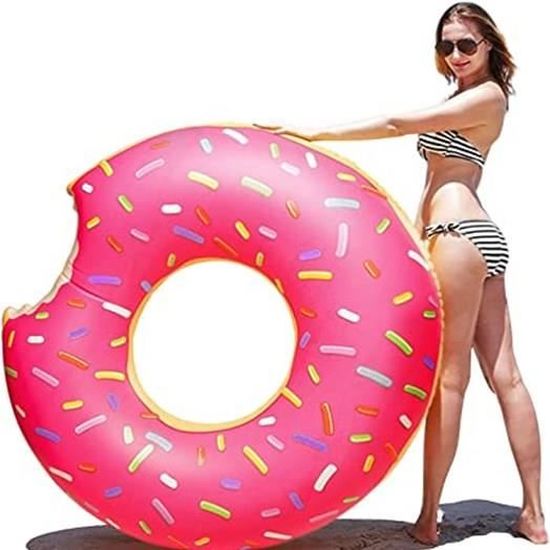 Bouée Gonflable Flamant Rose 90 Cm – Jouet Piscine Enfant, Aide à La Natation Mignonne Et Solide