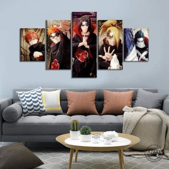Tableau Deco Toile Cadre Mural Naruto Kakashi & Obito main image 0