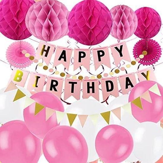 20Pcs Décorations D'Éventail En Papier Pompoms Fleurs Rouge Noir