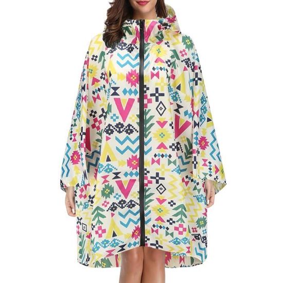 Manteau De Pluie Long Unisexe - Imperméable, Coupe-vent, Respirant - Taille M Et XL - Vert Ou Noir - Pour Randonnée, Ville, Extérieur
