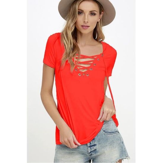 Caps Sleeve - Lycra chest-zip à manches courtes pour Femme