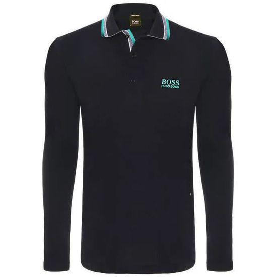 BOSS - Sweat en coton stretch avec logo en relief - Rouge clair