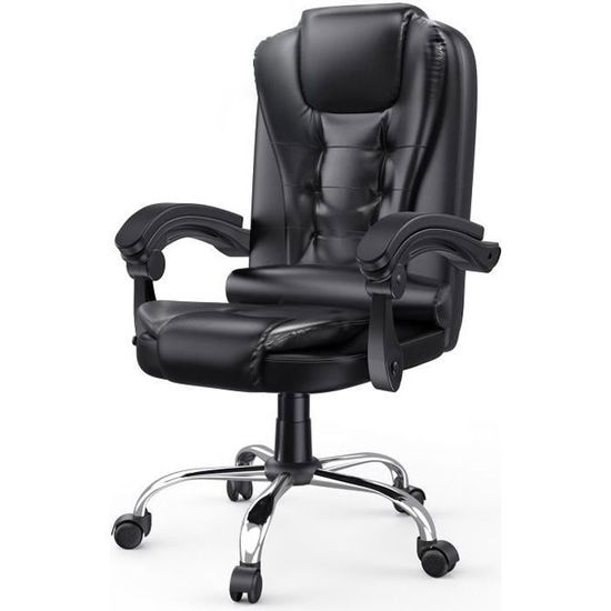 Chaise De Bureau Ergonomique Réglable - Dossier Mesh Et Support Lombaire | Fauteuil Confort Maison Bureau - 11
