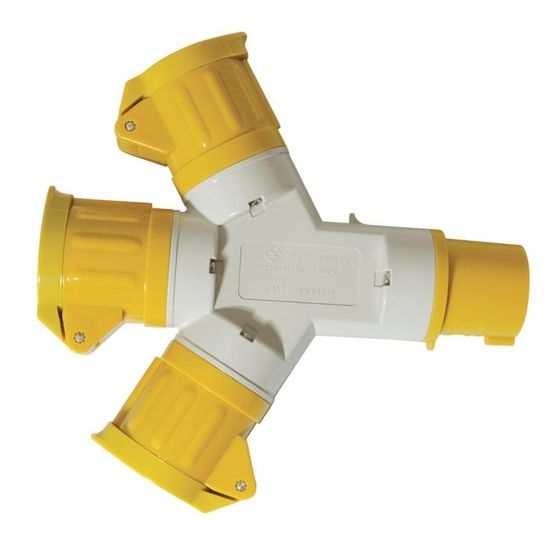 PCE 16A 110V 3P+E Socket Black (214-4x
