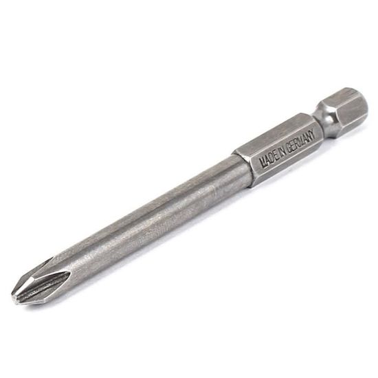 2 Embouts De Tournevis Double Face PH2 Magnétiques - Tige Hexagonale 1/4, 200mm, Acier CR-V