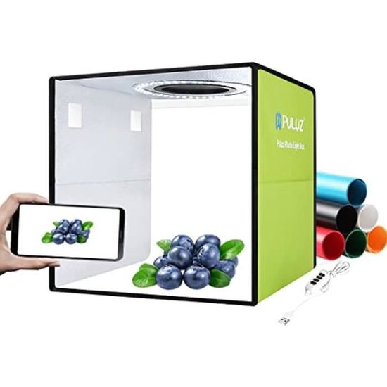 Boîte à Lumière LED Portable – Tente Photo Pliable Avec Fonds Pour Photographier Bijoux, Accessoires