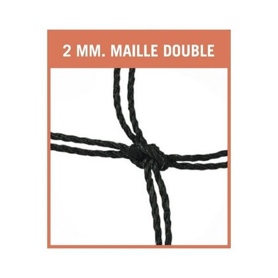 Filet Handball  2x2 mm Maille Simple de 120mm