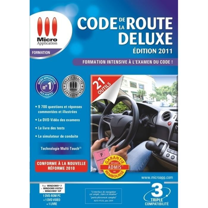 Code De La Route Deluxe 2011 Logiciel Pc Prix Pas Cher