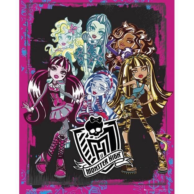 Monster High - Groupe - 40x50cm - AFFICHE - POSTER