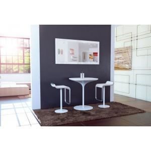 Miroir laqué blanc 110 cm