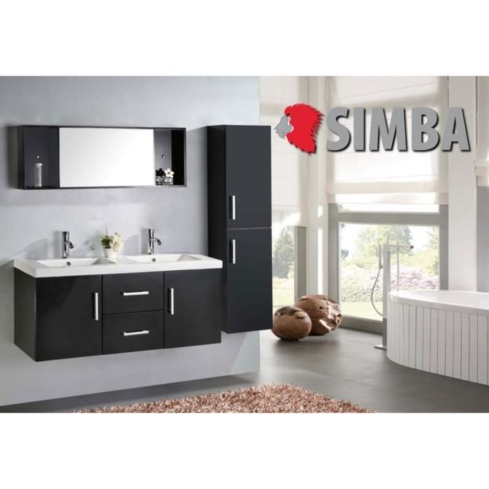 MEUBLE SALLE DE BAIN DOUBLE VASQUE LUXE, BEAU MEUBLE DOUBLE VASQUE 120 cm Malibu ensembles