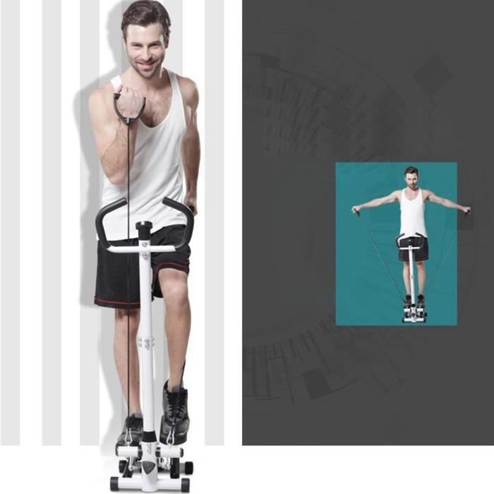 Viyiduo Mini Stepper avec Compteur + Support + orde - Entraînement aérobic - Appareil pour jambes,hanches,fesses - Machine Fiteness