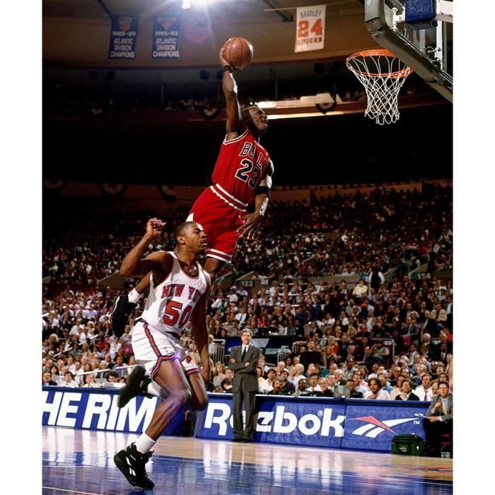 Poster Affiche Michael Jordan Poster Dunk Chicago Bulls New York 42cm x 51cm
