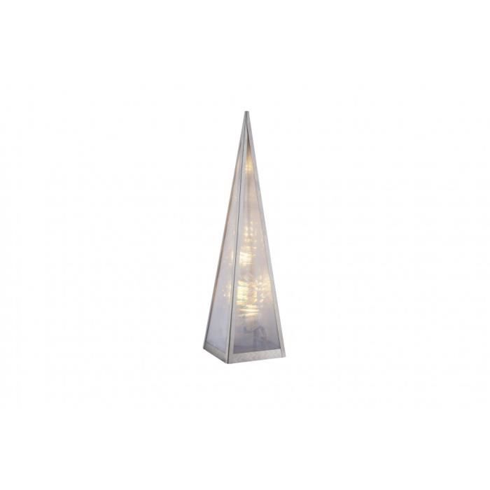 Pyramide lumineuse DEL luminaire lampe LED éclairage Noël décoration blanc chaud