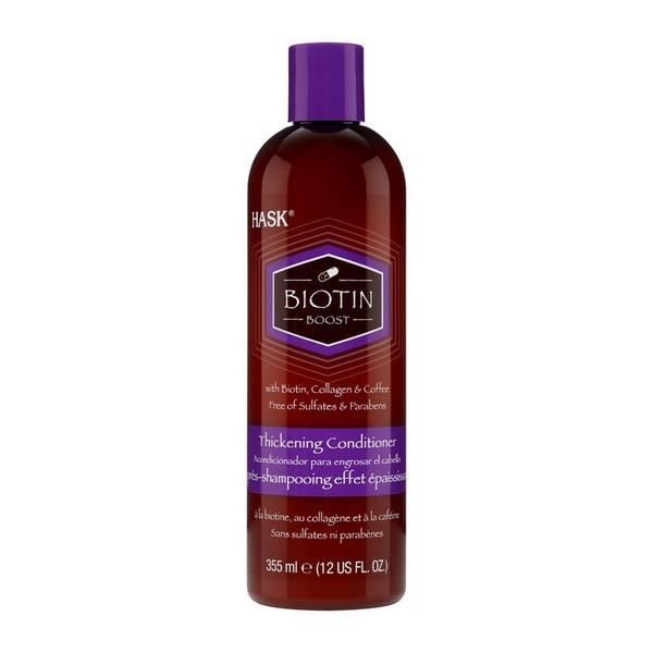 Après-shampooing pour cheveux fins Biotin Boost HASK (355 ml)