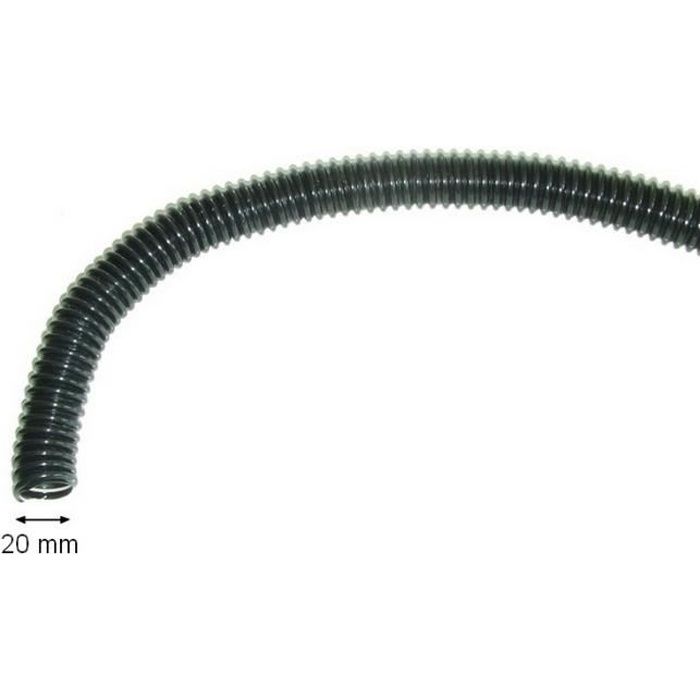Tuyau souple spiralé bassin 20 mm au ml