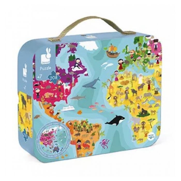 Janod - Puzzle Planète bleue 208 pcs - JURATOYS