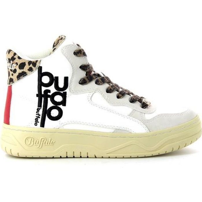Basket montante femme BUFFALO Match Hi - coloris : Blanc - pointurefemme : 36