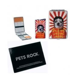 PETS ROCK - SET CADEAU BRIQUET + ETUI A CIGARET...
