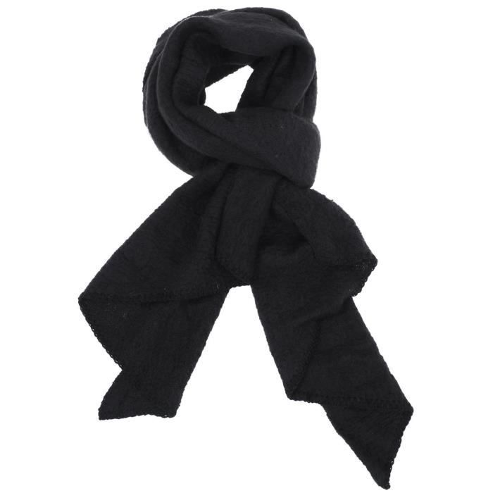 Echarpe maille Pyron black long scarf - Pieces UNI Noir