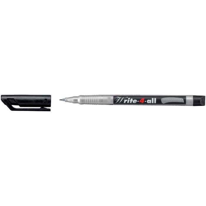 1x Marqueur permanent Write-4-all M Moyen 1 mm Noi