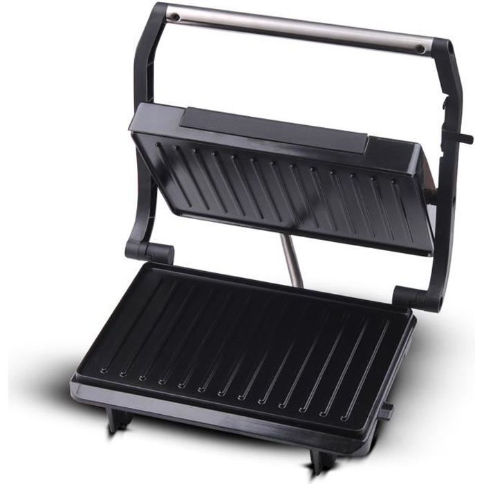 Grill Viande Panini et Burger Techwood 750Watts - Plaques anti-Adhésive