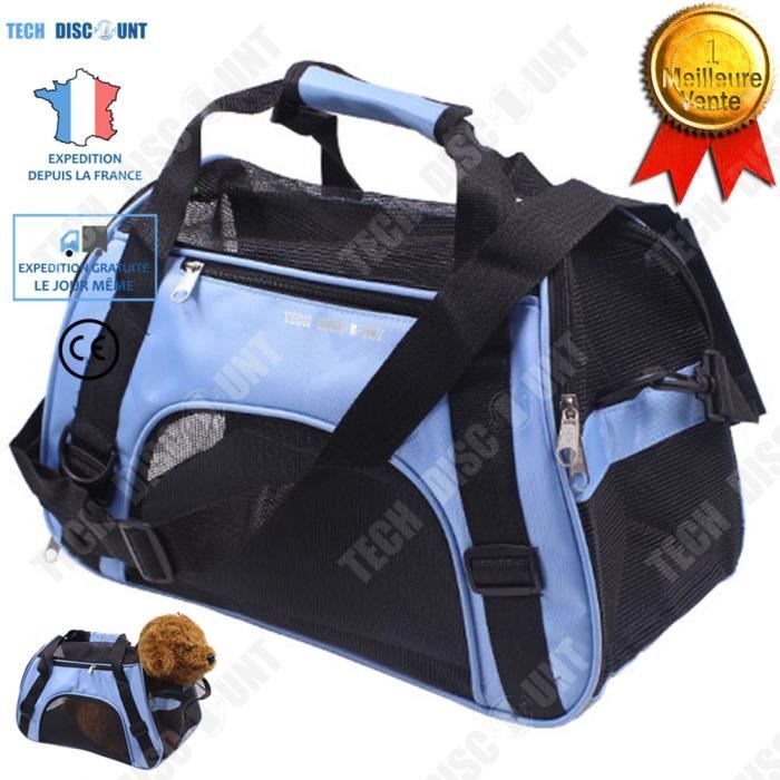 TD® Sac de transport 5kg chien chat animaux de compagnie voiture cabine avion vélo confortable transport animal vétérinaire