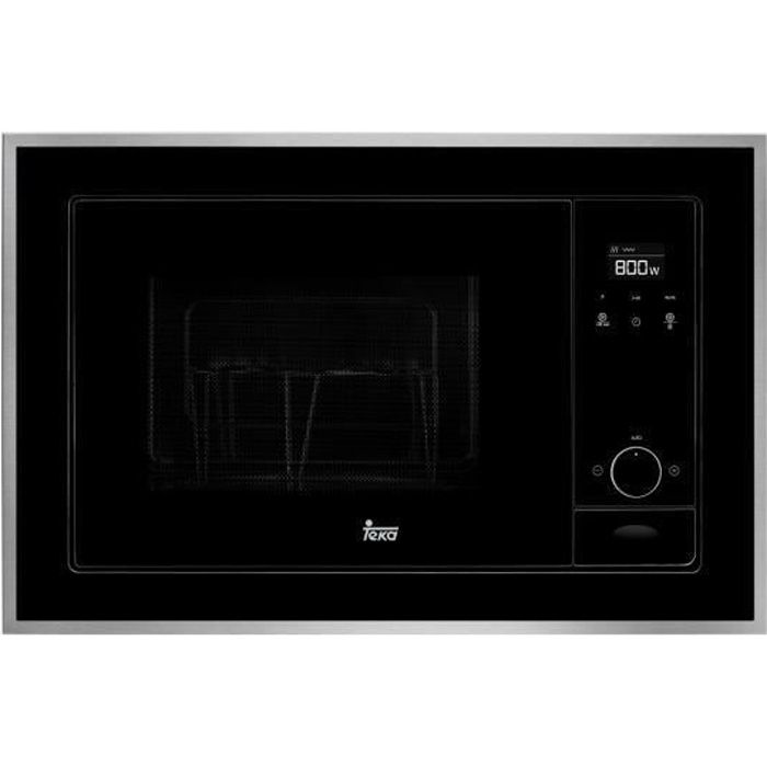 Teka ML 820 BIS, Intégré, Micro-ondes grill, 20 L, 700 W, Rotatif, Toucher, Noir, Acier inoxydable