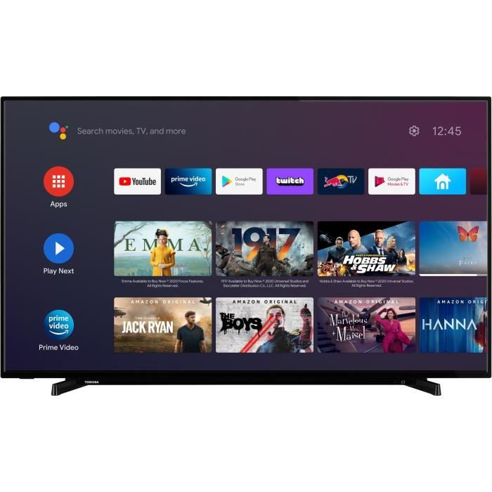 TOSHIBA 55UA2263DG - TV LED 55'' (139cm) - UHD 4K - Dolby Vision - Android TV - 3 X HDMI