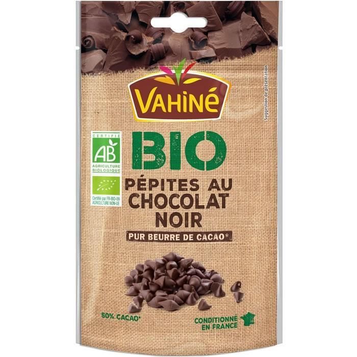 LOT DE 10 - VAHINE : Pépites au chocolat noir bio 100 g