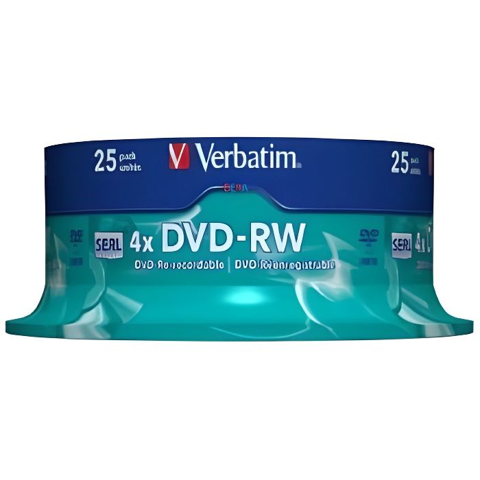 25 DVD-RW VERBATIM