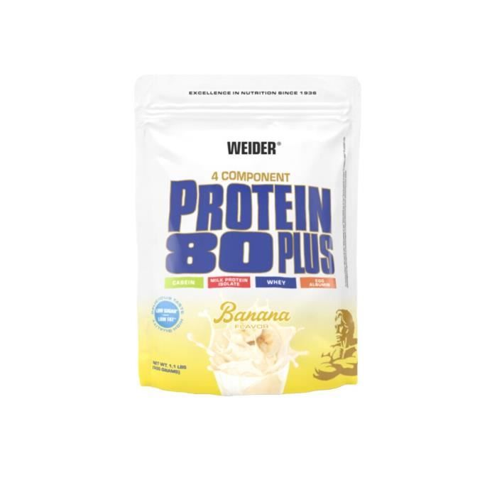 WEIDER Sachet de Protein 80+ Banane 500g