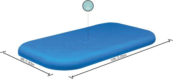 Bâche 4 Saisons Pour Piscine Hors Sol Ovale 305x200cm - Protection Débris Et Algues