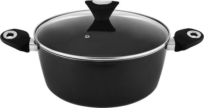 Ciarra Cocotte 24cm Avec Couvercle Capacité 5.9L Revêtement Céramique Antiadhésif Non Toxique Ciarra Cocotte 24cm Avec Couvercle Capacité 5.9L Revêtement Céramique Antiadhésif Non Toxique