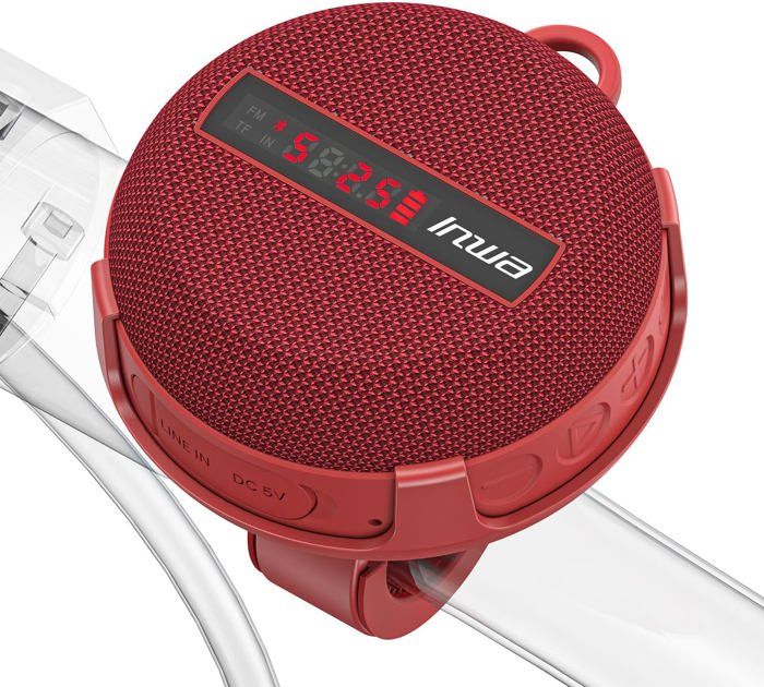 Inwa Enceinte Portable Bluetooth Vélo - Haut-Parleur IP67 Avec Affichage Vitesse Et 480 Min D'Autonomie