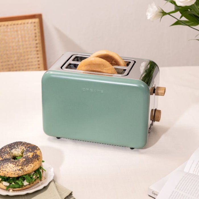 Grille-pain - Create - TOAST RETRO - 1500W - Fentes larges - Style rétro