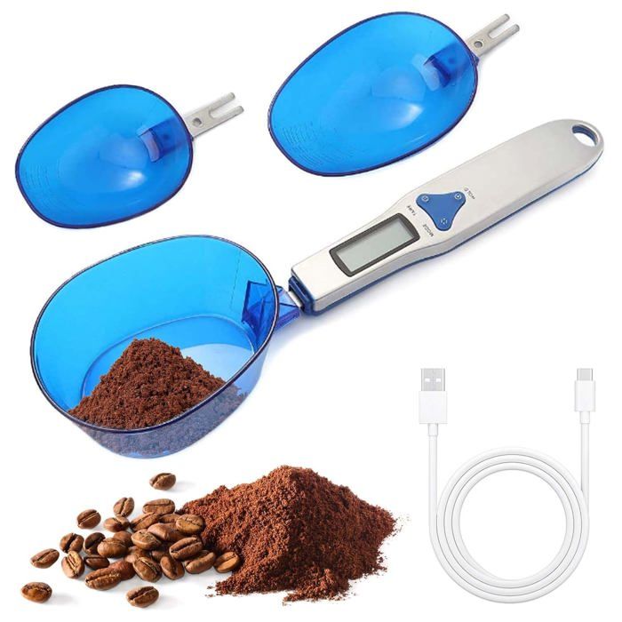 Balance de cuisine numériquePrécision de 01g-500g Avec écran LCDCuillère de mesure numérique avec 3 cuillères à mesurer