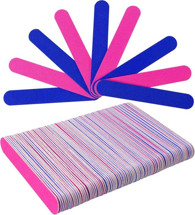 Limes à Ongles Jetables 180/240 - Double Face émeri, Professionnelles, Lot Neuf