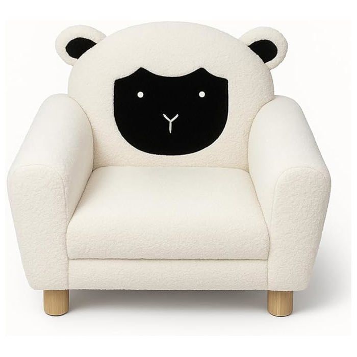 Atmosphera - Fauteuil Enfant Mouton bouclettes